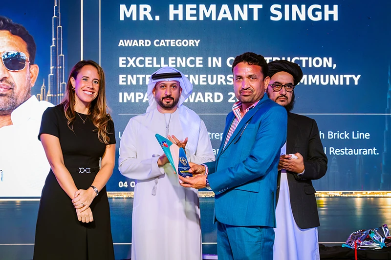 Mr. Hemant Singh · Award presentation at IBS Dubai 2026