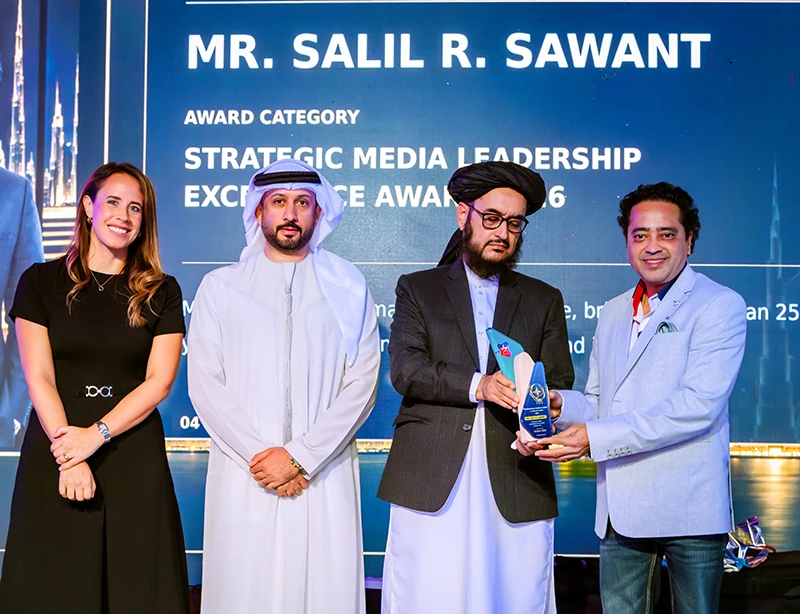 Mr. Salil R. Sawant · Award presentation at IBS Dubai 2026
