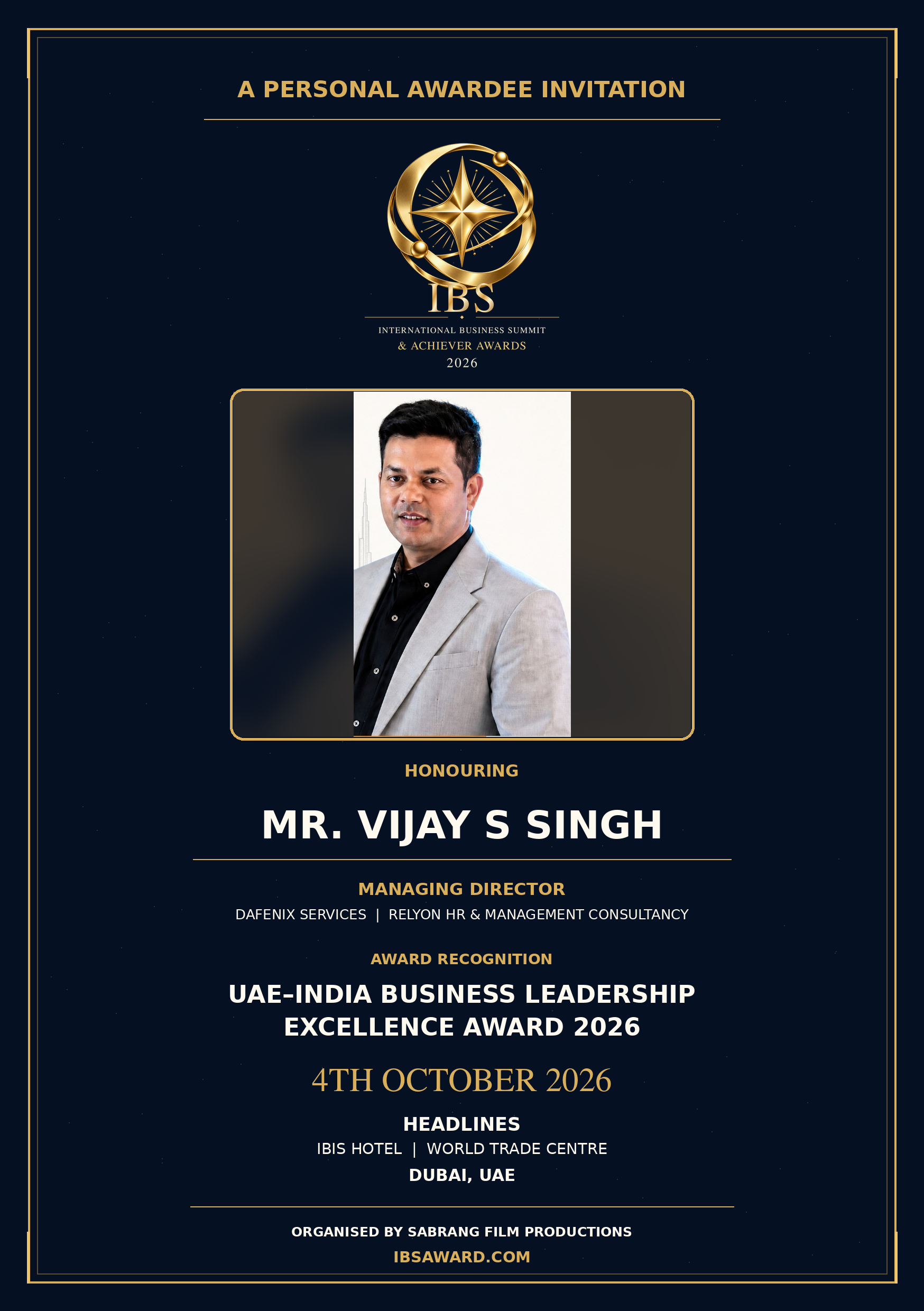 Mr. Vijay S Singh